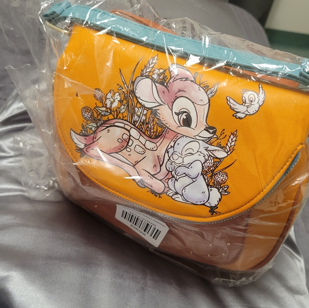 Loungefly Disney Bambi Floral Forest Crossbody Bag - BoxLunch Exclusive - Picture 4 of 5